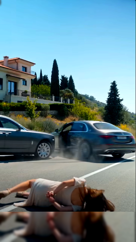 They tied a pregnant woman up in the middle of the road to run her over, but her husband crashed into his mother's car and revealed a shocking truth.