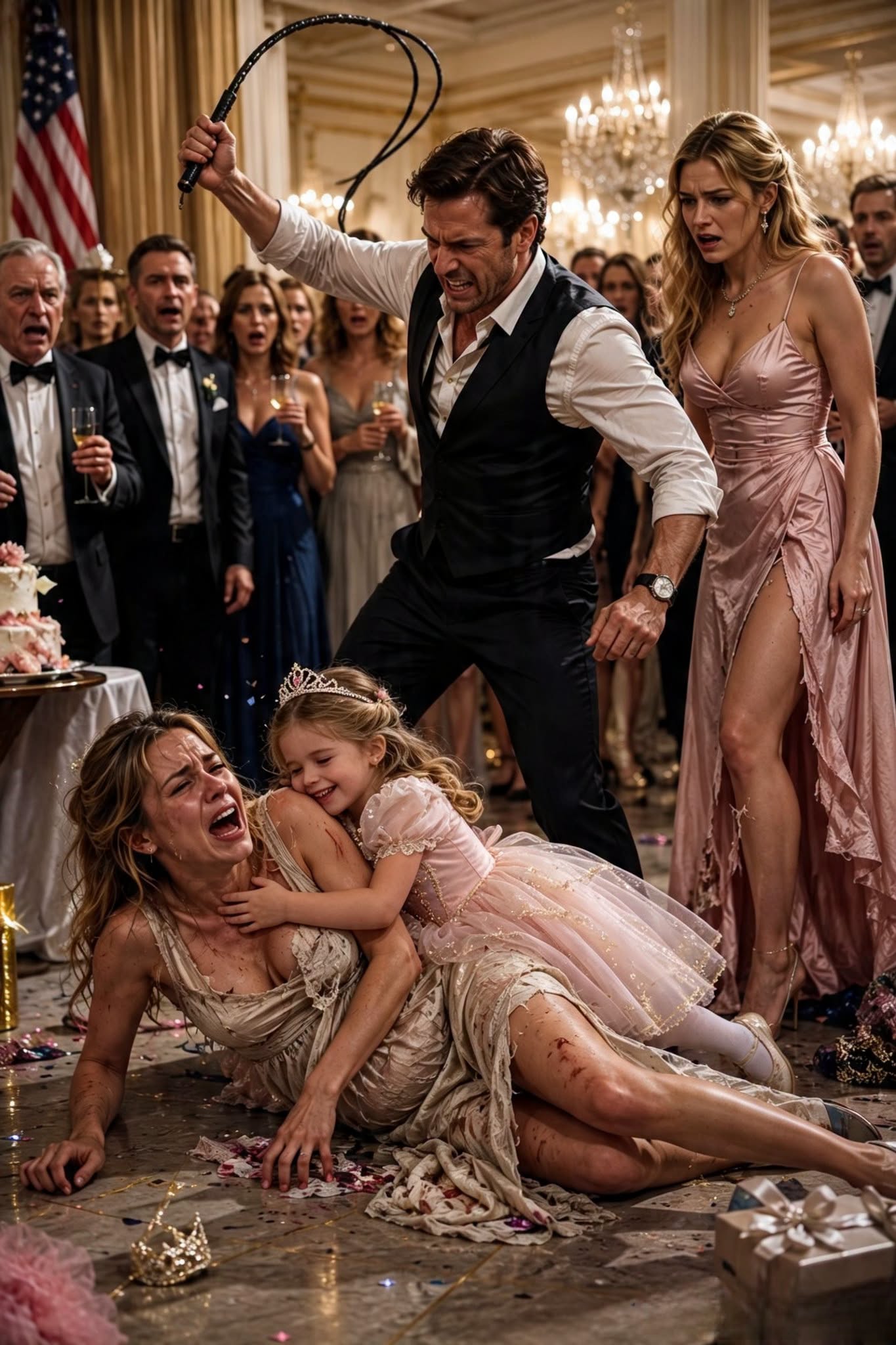 At My Daughter’s Birthday Party, My Husband Lashed Me 30 Times Over His Lover’s Ruined Dress—Five Minutes After I Called My Billionaire Brother... I did not scream when my husband tied my wrists to the iron wine rack beneath our Newport mansion and raised the riding crop for the thirtieth time.