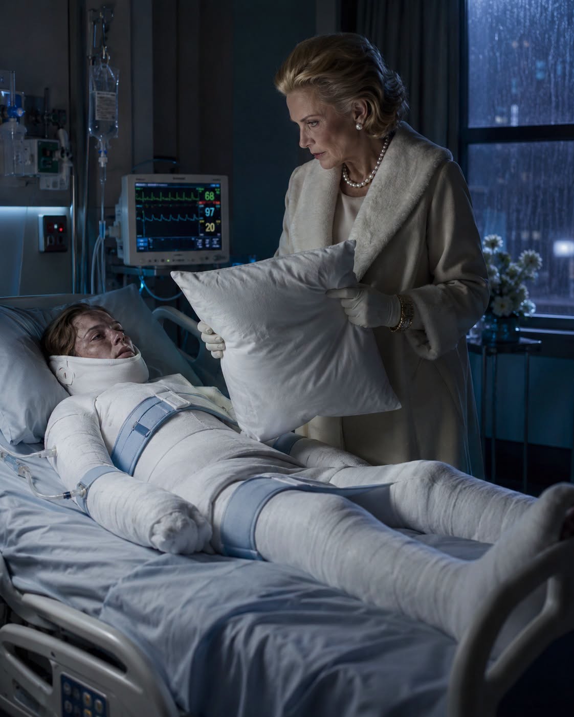 “You Should Have Died.” My Mother-in-Law Tried to Smother Me in My ICU Bed, Thinking I Was Paralyzed and Mindless—Never Knowing My Hidden Recorder Was Capturing the Confession That Would Destroy Her Son Too