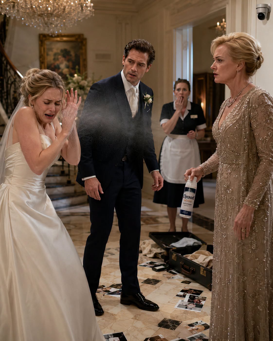 “Know Your Place.” One Day After My Wedding, My Mother-in-Law Sprayed Disinfectant Into My Eyes While My Husband Held Me Still—Never Realizing My “P🇪nniless” Family Controlled the Loans Keeping Their Hotel Empire Alive and Had Recorded Everything.