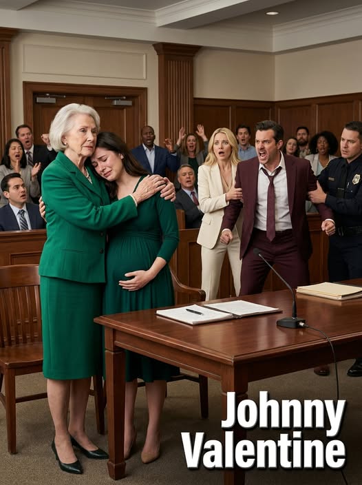 At my divorce hearing, I was eight months pregnant when the judge ruled that I would leave with nothing. My husband smiled like a man who had already won. “Let’s see how you and that baby survive without me,” he sneered. I held back my tears and got ready to walk out—until the courtroom doors burst open. A billionaire woman stepped inside and said, “My daughter will live far better without you.” What happened next changed everything.