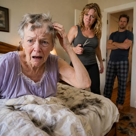 My daughter in law cut my hair while I slept. When I woke up in shock, she smiled. "Now you learn your place." My son agreed. "You needed a lesson, mom." I held back my tears. But what I did three days later made both of them fall to their knees begging for my forgiveness... - True Stories