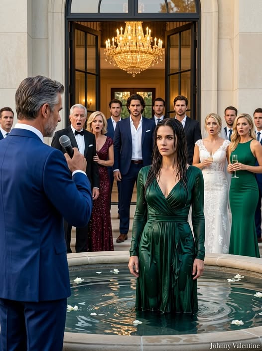 My family laughed when I arrived at my sister’s wedding by myself, and my father made certain the whole room heard him say, “She couldn’t even find a date.” A few minutes later, after he shoved me into the fountain and the applause finally died, I looked him in the eye and said, “Remember this moment.” Because the secret I had protected for three years was already walking toward the ballroom doors.