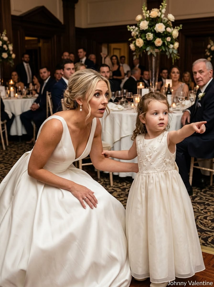 My daughter tugged on my wedding dress and said, ""I saw new Daddy and Uncle Peter do something bad"" — what I did next shocked all 200 guests.