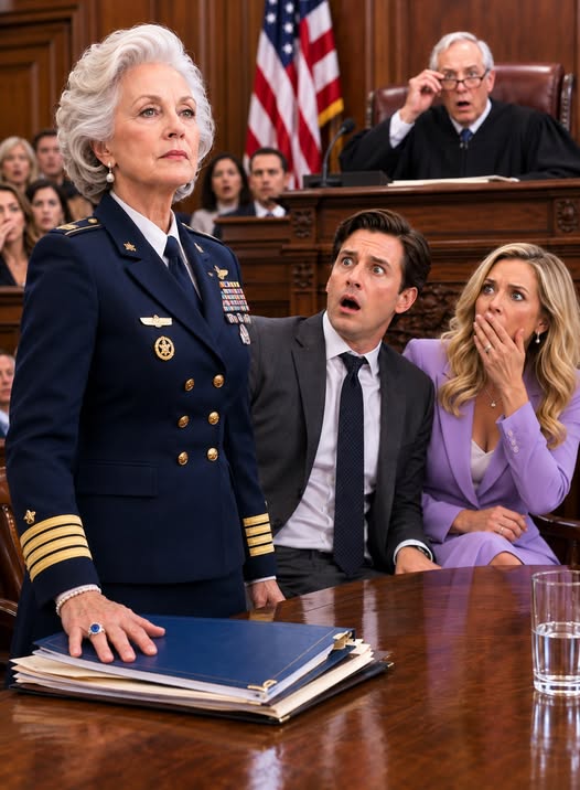 The laughter started before I even reached my seat in the courtroom, and the loudest voice belonged to the son I once would have given my life to protect. Daniel leaned toward his wife and whispered, “Ha-ha, now we’re going to leave her with nothing,” but there was one detail he had carefully kept from everyone in that room: before I became the elderly widow they were trying to declare incompetent, I had spent thirty-eight years in the United States Navy, and I retired as one of its highest-ranking admirals.