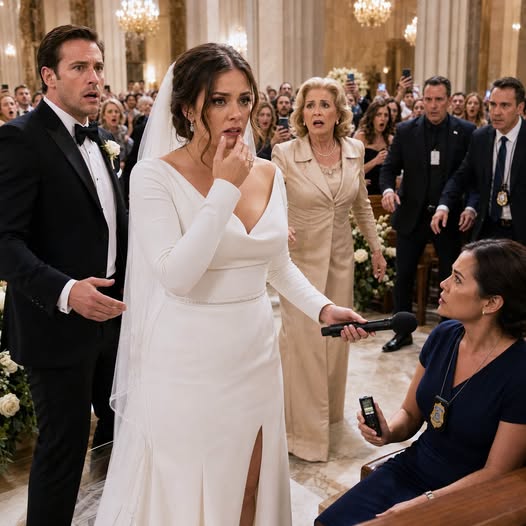 My groom slapped me in front of four hundred guests because I refused to repeat the vows he had written. His mother laughed and said, “Now she’ll learn obedience.” I wiped the blood from my split lip, removed my ring, and handed the microphone to the woman in the front row. “Detective,” I said calmly, “you may play the recording now.” The groom’s smile vanished when his voice filled the cathedral. - True Stories