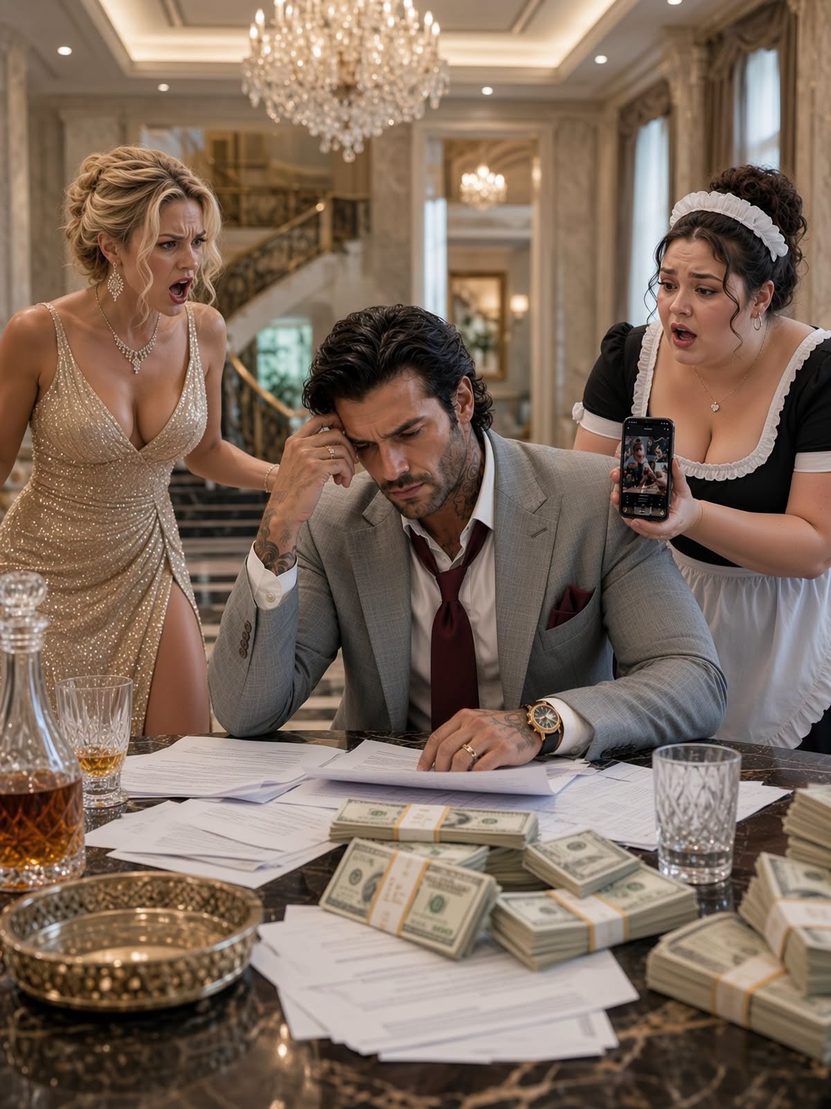 The Mafia King Faked His Bankruptcy to Test His Fiancée—But the Maid Everyone Ignored Found the Poison Meant to Kill Him