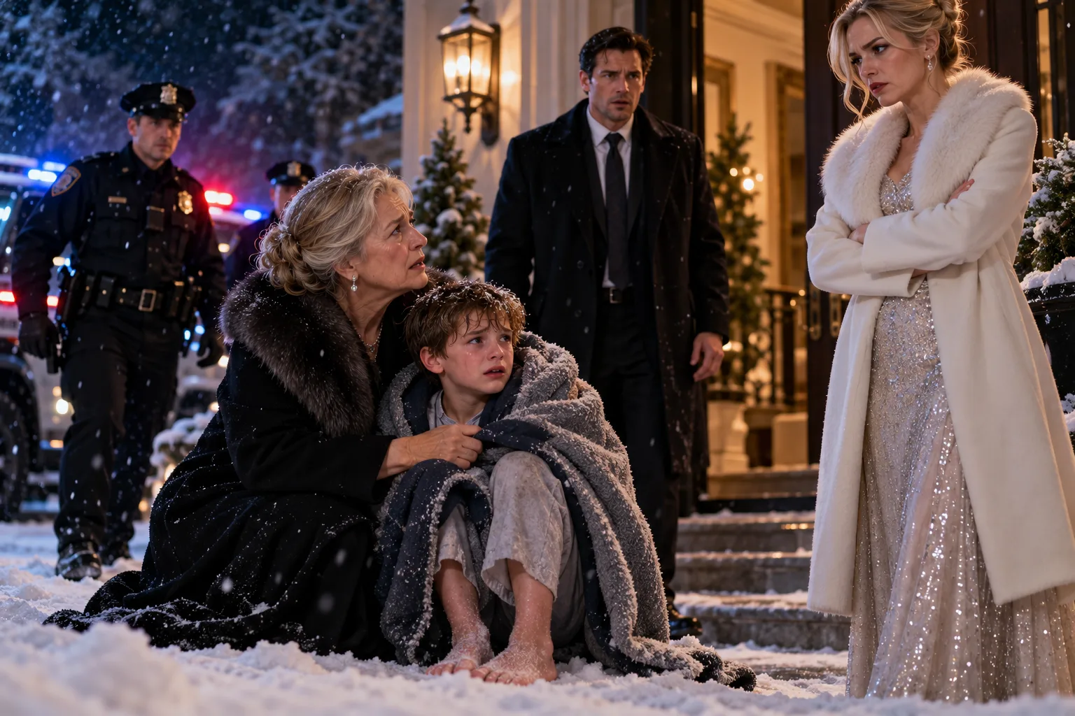 I Found My Grandson Barefoot in the Snow—His Stepmother Called It “A Lesson,” but When the Police Arrived, My Son’s Dark Secret Came Out
