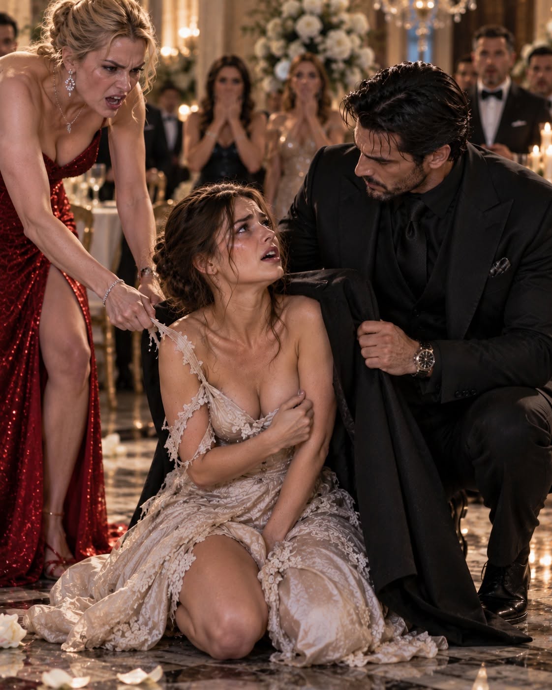 Her Stepsister Tore Her Dress in Public — Then the Mafia King Covered Her with His Coat