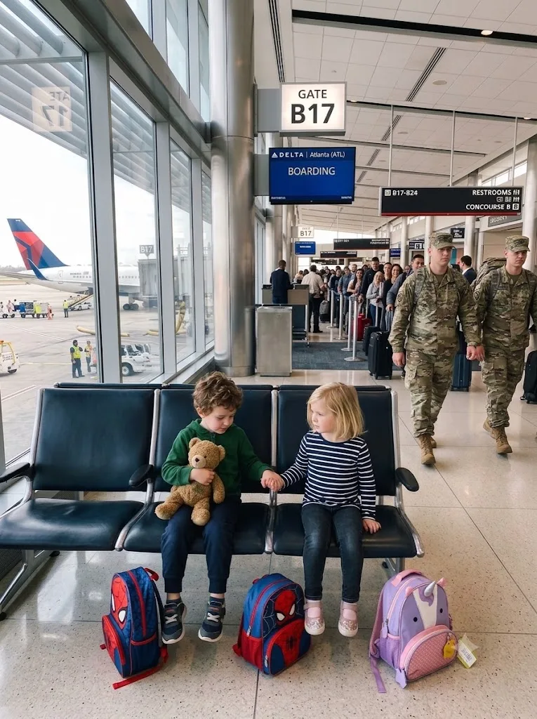THE WOMAN LEFT TWO FIVE-YEAR-OLD TWINS AT O’HARE—SHE DIDN’T SEE THE COLONEL WHO STOPPED WALKING