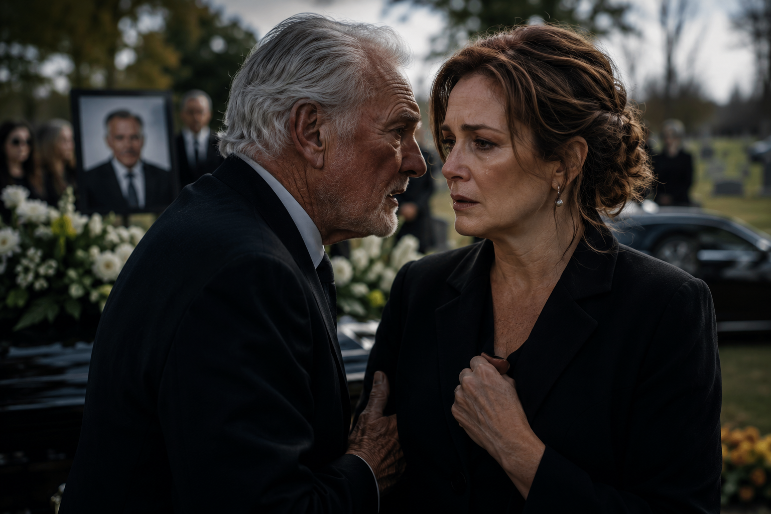 At My Ex-Husband's Funeral, His Father Whispered a Secret That Changed Everything