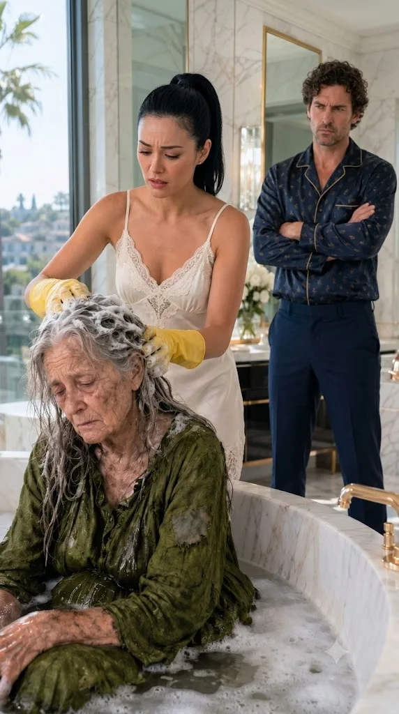 MY MILLIONAIRE HUSBAND BROUGHT A HOMELESS WOMAN HOME AND MADE ME BATHE HER—THEN I SAW THE MARK ON HER SHOULDER