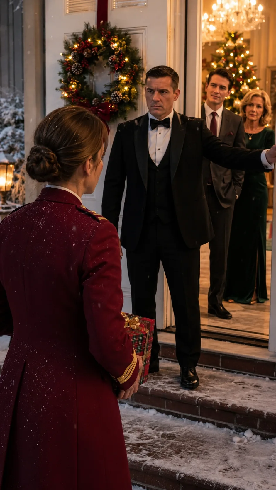 MY FAMILY LEFT ME OUTSIDE CHRISTMAS DINNER—THEN A FOUR-STAR GENERAL STEPPED OUT OF A BLACK SUV
