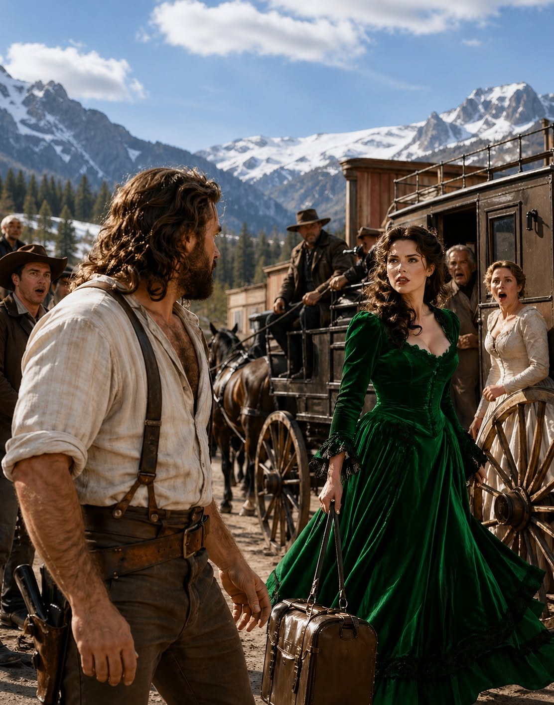 “THAT CAN’T BE MY BRIDE” — THE MOUNTAIN MAN EXPECTED A HARD FARM WIFE, BUT THE WOMAN IN VELVET BROUGHT A DEATH WARRANT