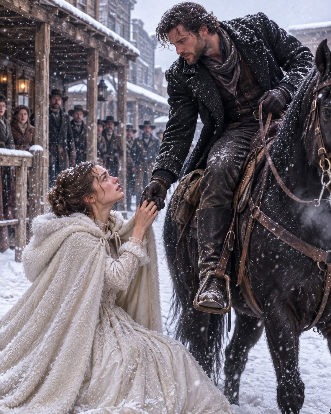 The Giant Rancher Everyone Feared Had Given Up on Love—Until the Most Beautiful Woman in Montana Knelt in the Snow and Said, “Marry Me”