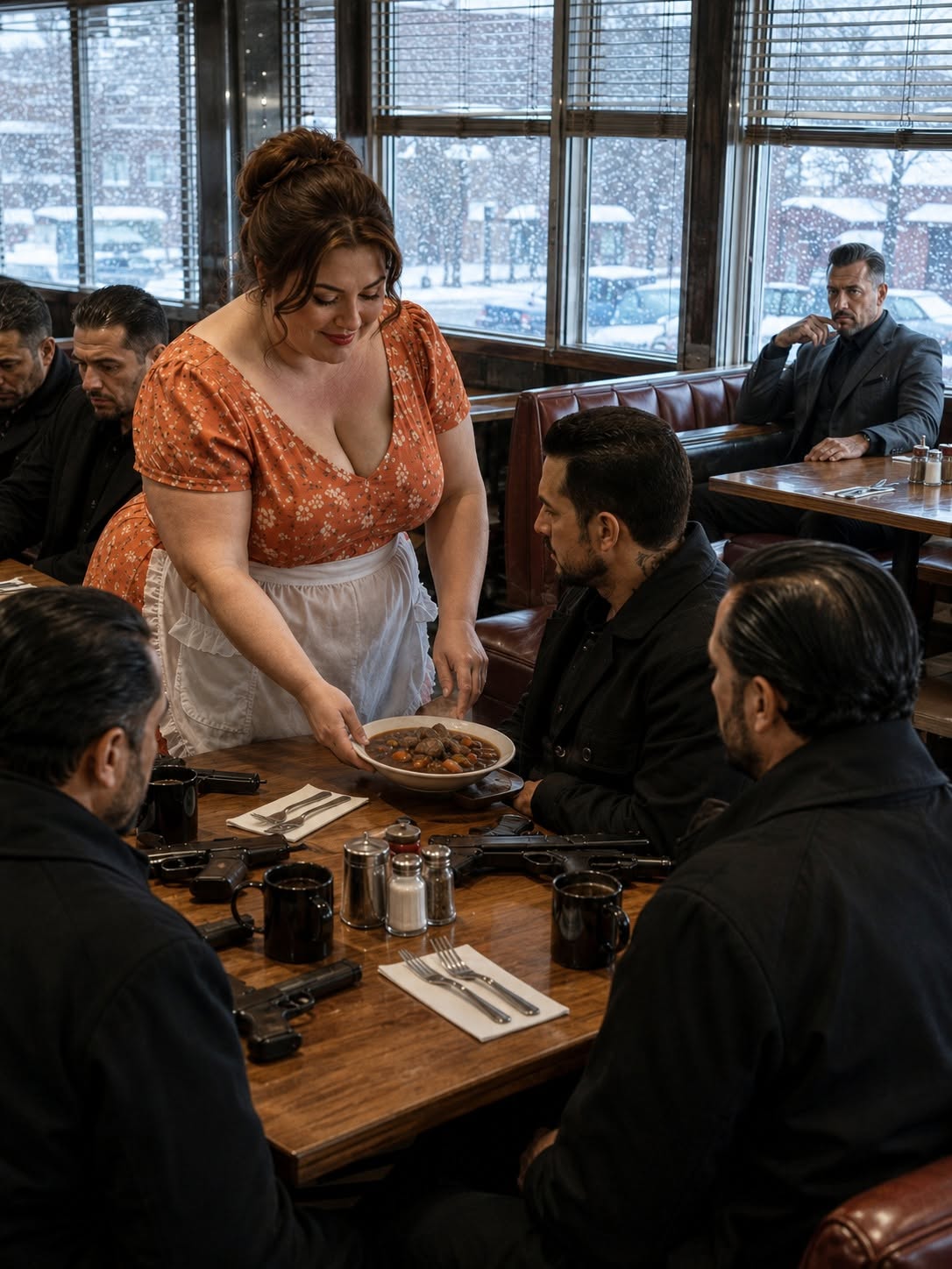 THE WIDOW WHO FED EIGHTEEN ARMED MEN—THEN THE MAFIA KING STOOD BETWEEN HER AND DEATH