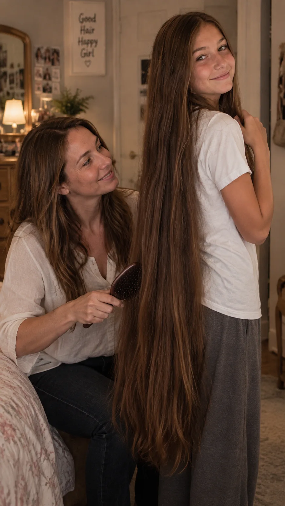 THE HAIR SHE SWORE SHE'D NEVER CUT