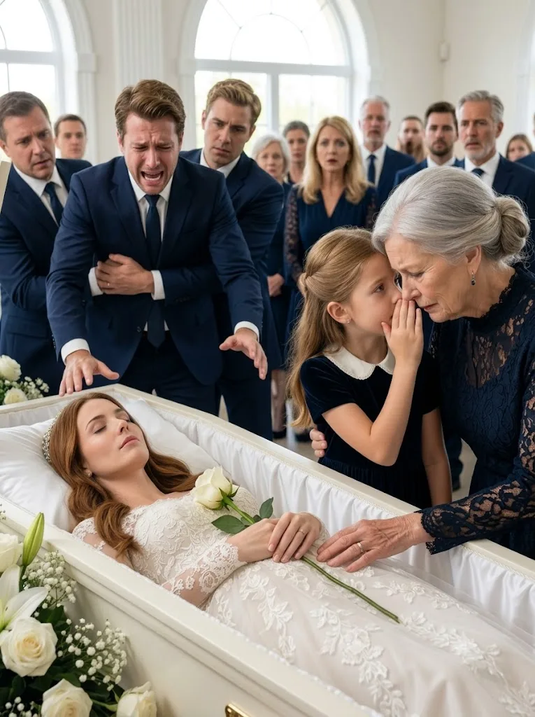 MY GRANDDAUGHTER WHISPERED AT HER MOTHER’S FUNERAL—“HE’S GOING TO BURN THE PROOF”