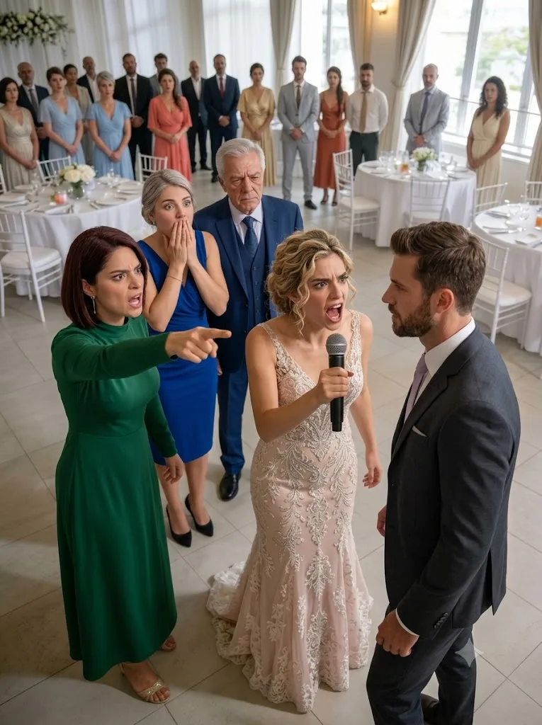 FIFTEEN MINUTES BEFORE MY WEDDING, HIS MOTHER GAVE MY PARENTS TWO FOLDING CHAIRS—SO I PICKED UP THE MICROPHONE