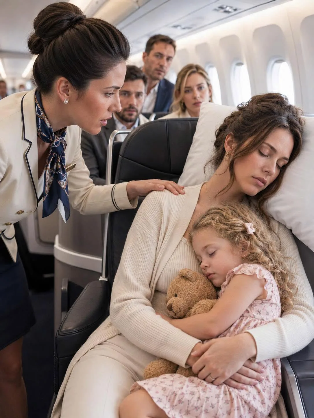 THE WOMAN IN SEAT 8A SLEPT THROUGH THE FIRST WARNING—THEN THE CAPTAIN ASKED FOR A FIGHTER PILOT