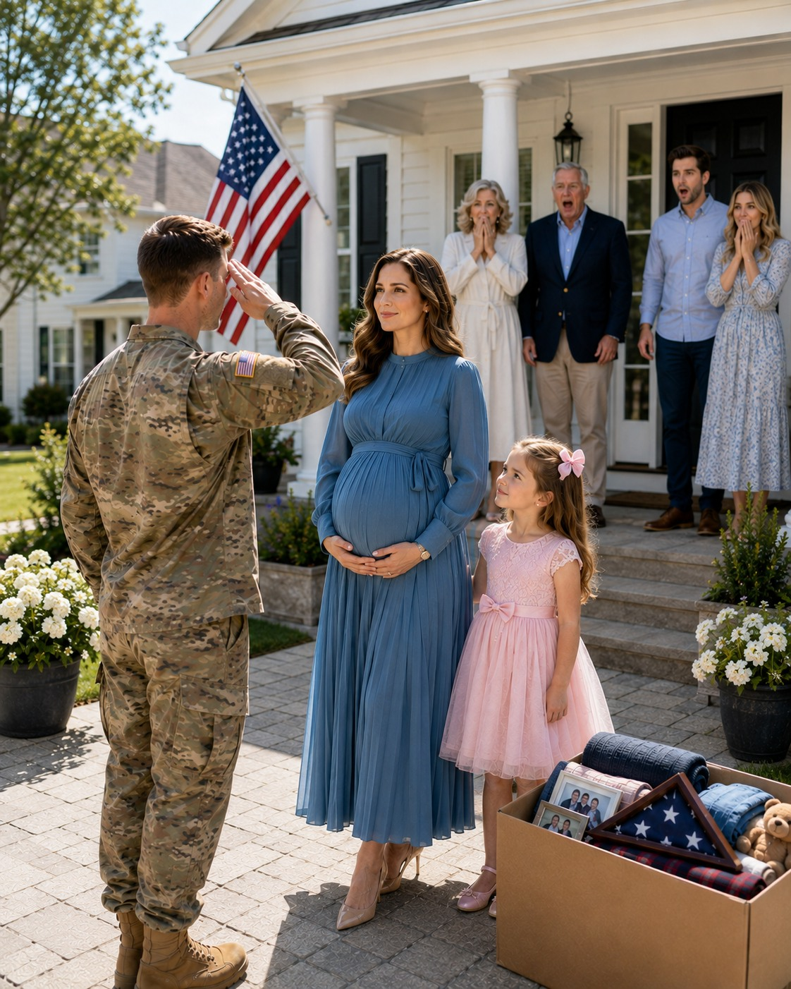 Three Days After My Husband’s Funeral, My Family Put Me in the Garage—Then an Officer Saluted Me as Major