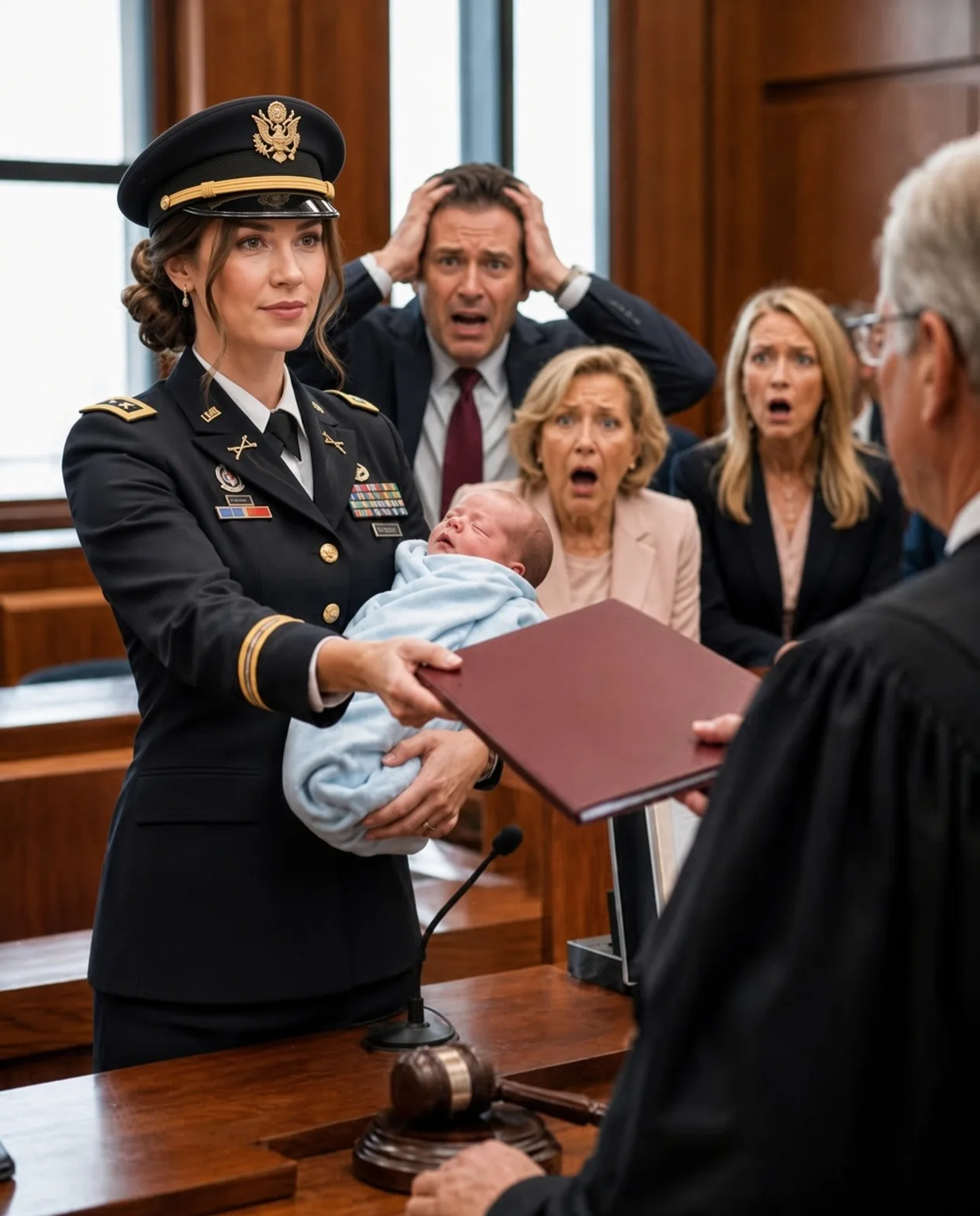 SIX DAYS AFTER BIRTH, HE TOOK ME TO COURT—THEN THE JUDGE OPENED MY BURGUNDY BINDER