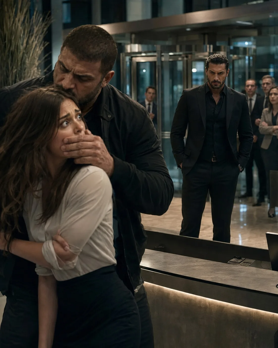 THE MAN WHO GRABBED THE RECEPTIONIST NEVER KNEW WHO WAS WATCHING