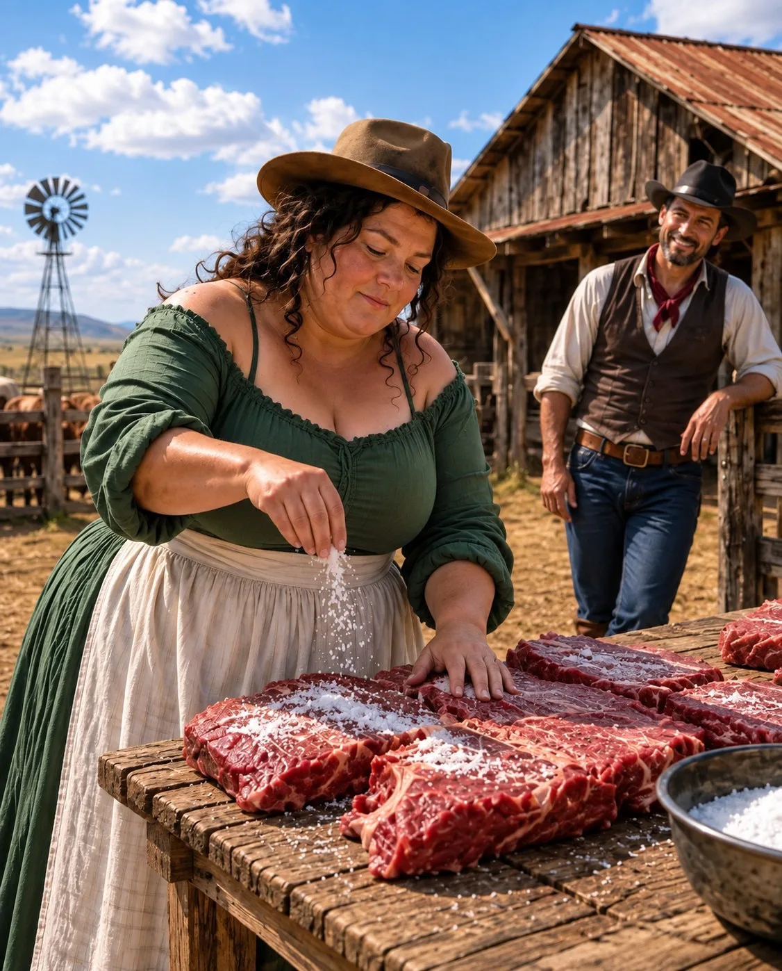The Woman They Hired to Salt Beef Saved the Ranch They Had Already Buried