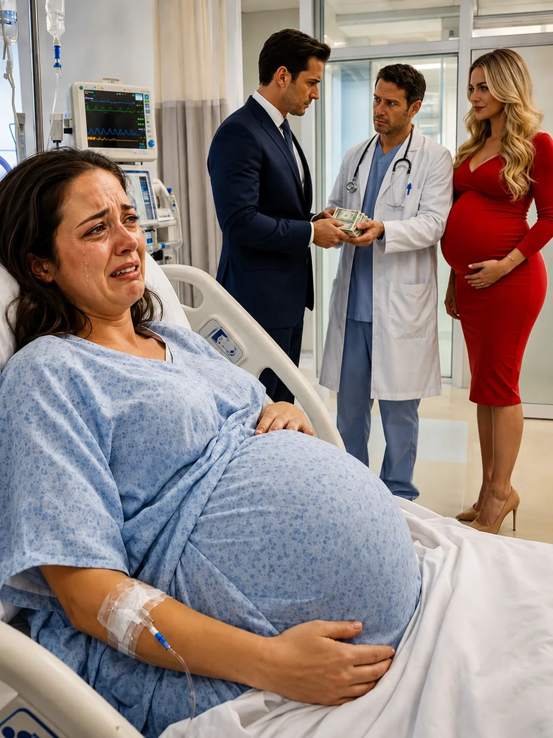 THE NIGHT I HEARD MY HUSBAND PAY $500,000 FOR ME NOT TO LEAVE THE DELIVERY ROOM