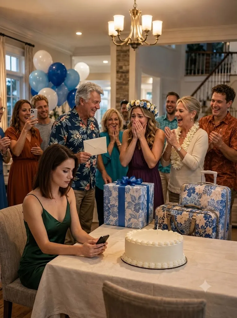 MY FAMILY USED MY BIRTHDAY MONEY TO SEND MY SISTER TO HAWAII—THEN EVERY PHONE AT THE TABLE BUZZED