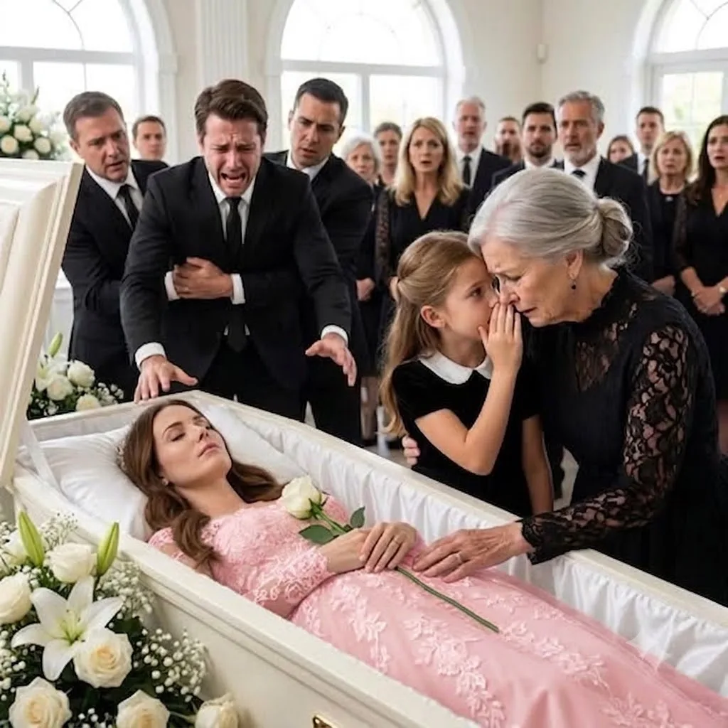 My Granddaughter Whispered “Look Under Mommy’s Dress” at the Funeral—Then I Found What Her Husband Tried to Burn