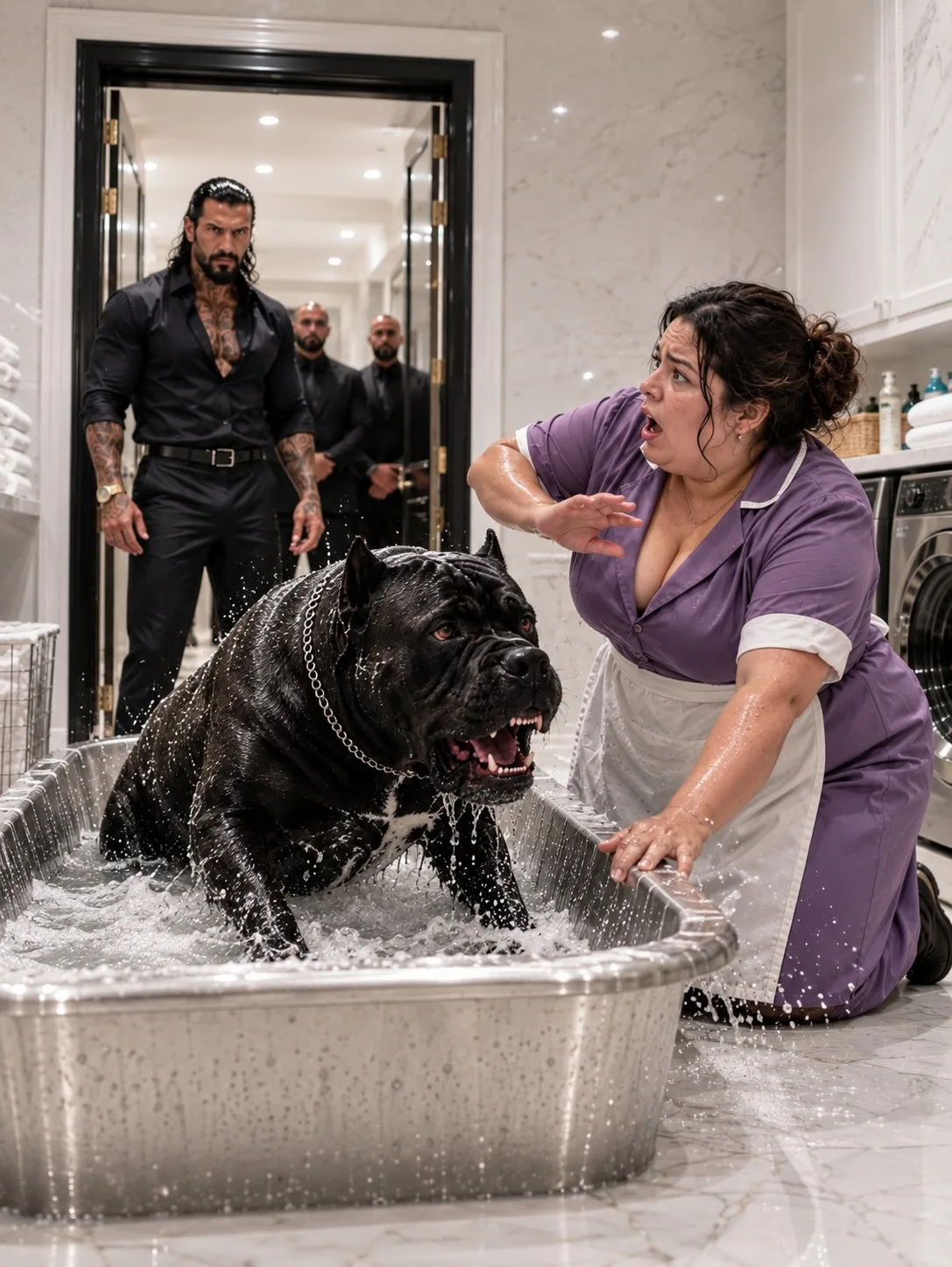 The Maid Who Bathed the Mafia Boss’s Killer Dog
