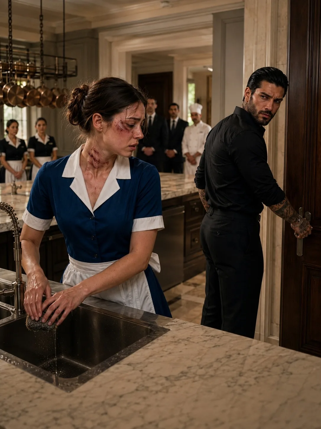 THE MAID WHO HID HER BRUISES—UNTIL THE MAN EVERYONE FEARED ASKED ONE QUESTION
