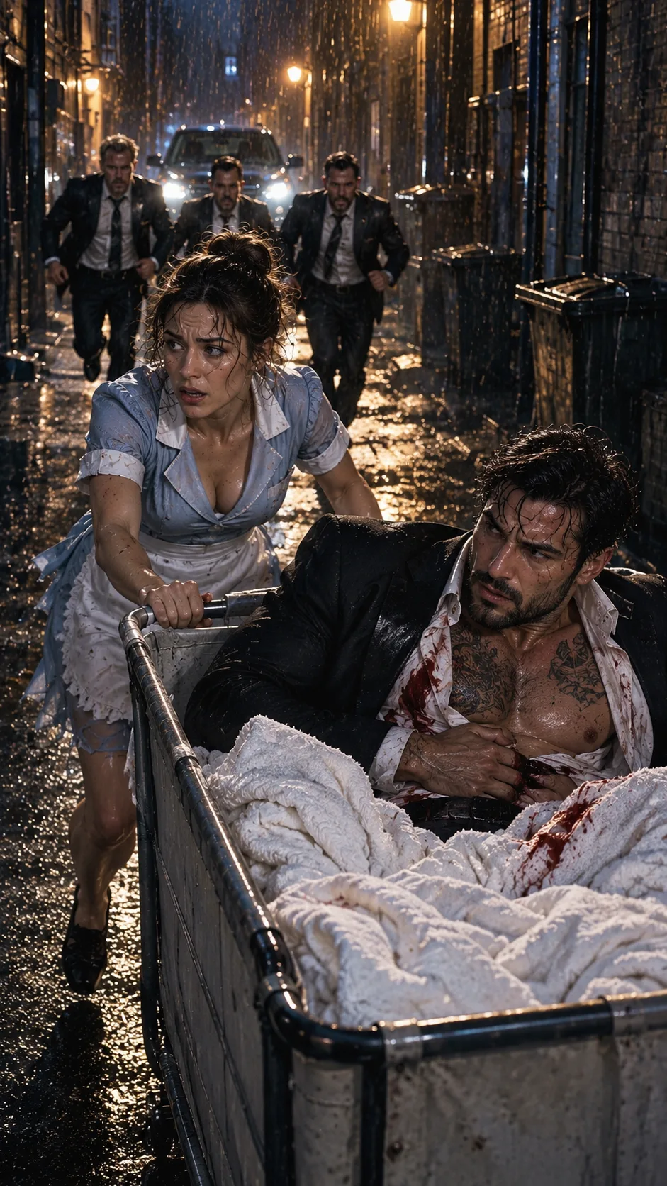 The Night I Hid a Dying Mafia Boss in My Laundry Cart