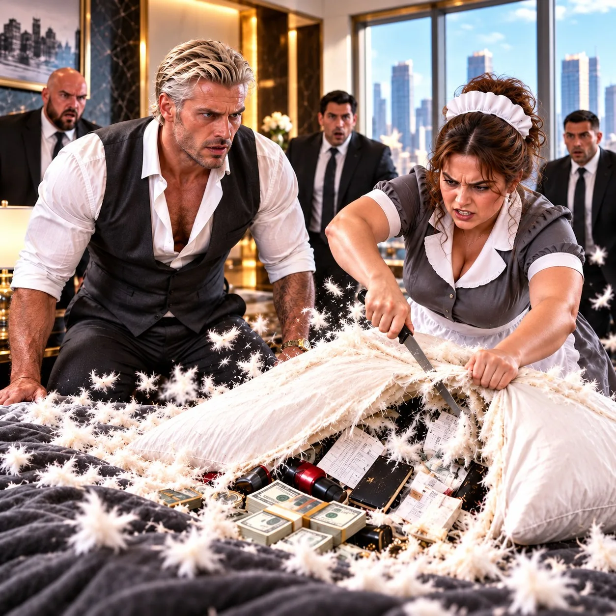 The Maid Who Cut Open the Mafia Boss’s Pillow