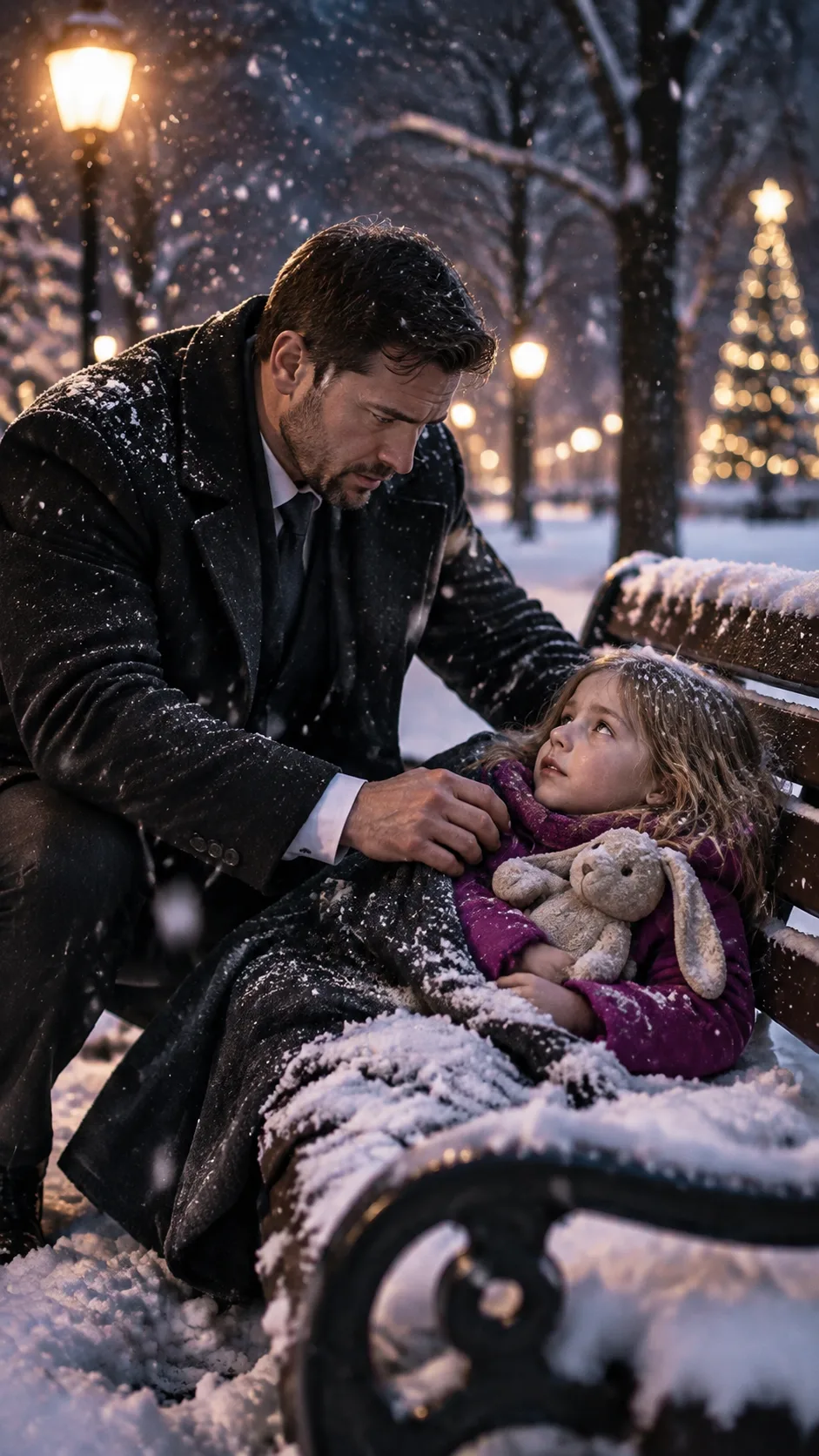 The Little Girl Beneath the Christmas Snow