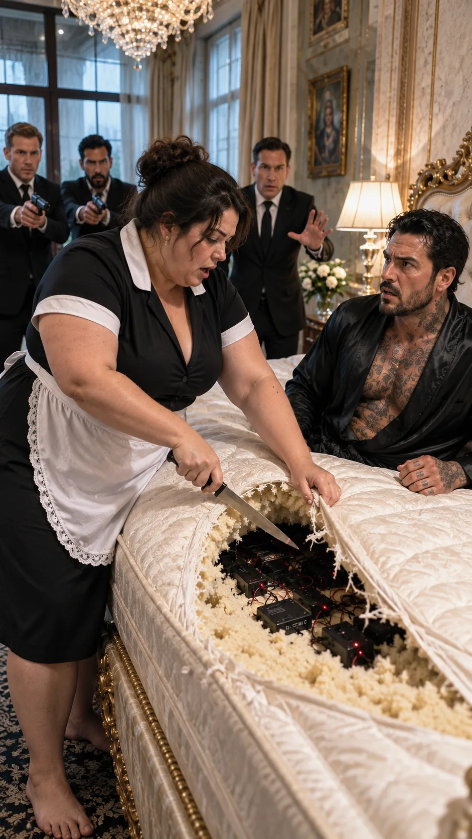 THE HOUSEKEEPER WHO CUT OPEN THE MAFIA BOSS’S BED