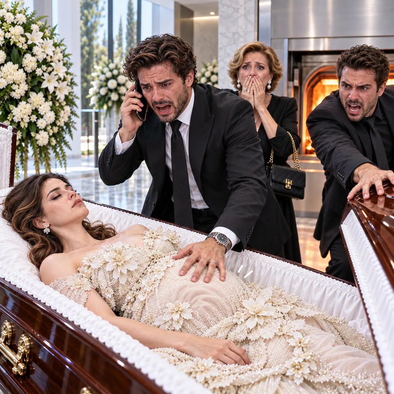 The Last Movement Beneath Her Wedding Dress