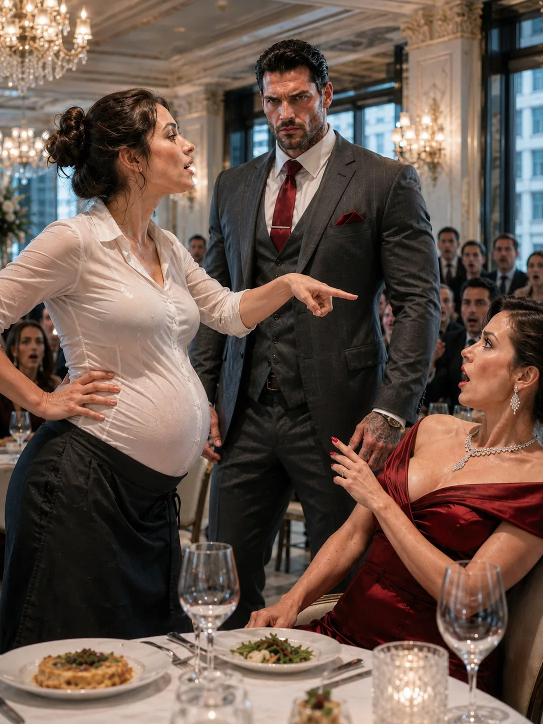 Everyone Feared the Mafia Boss’s Fiancée — Until the Pregnant Waitress He Never Forgot Walked to Table One