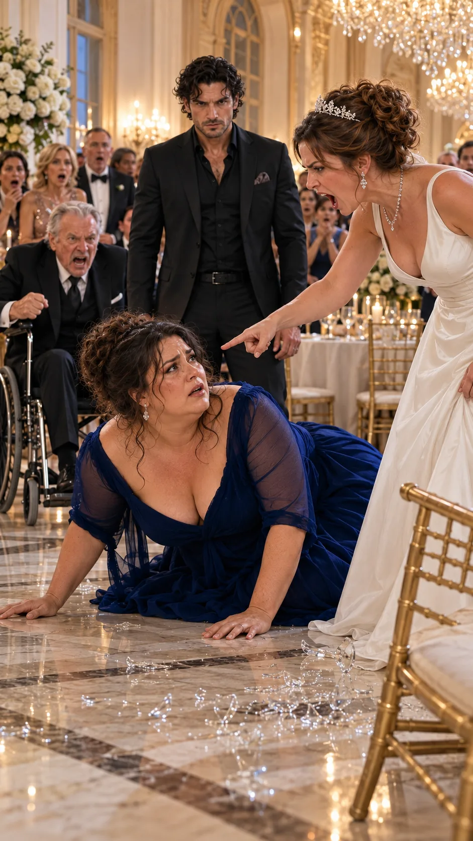 THE WOMAN THEY THREW TO THE FLOOR—AND THE MAN WHO MADE THE WHOLE BALLROOM BOW