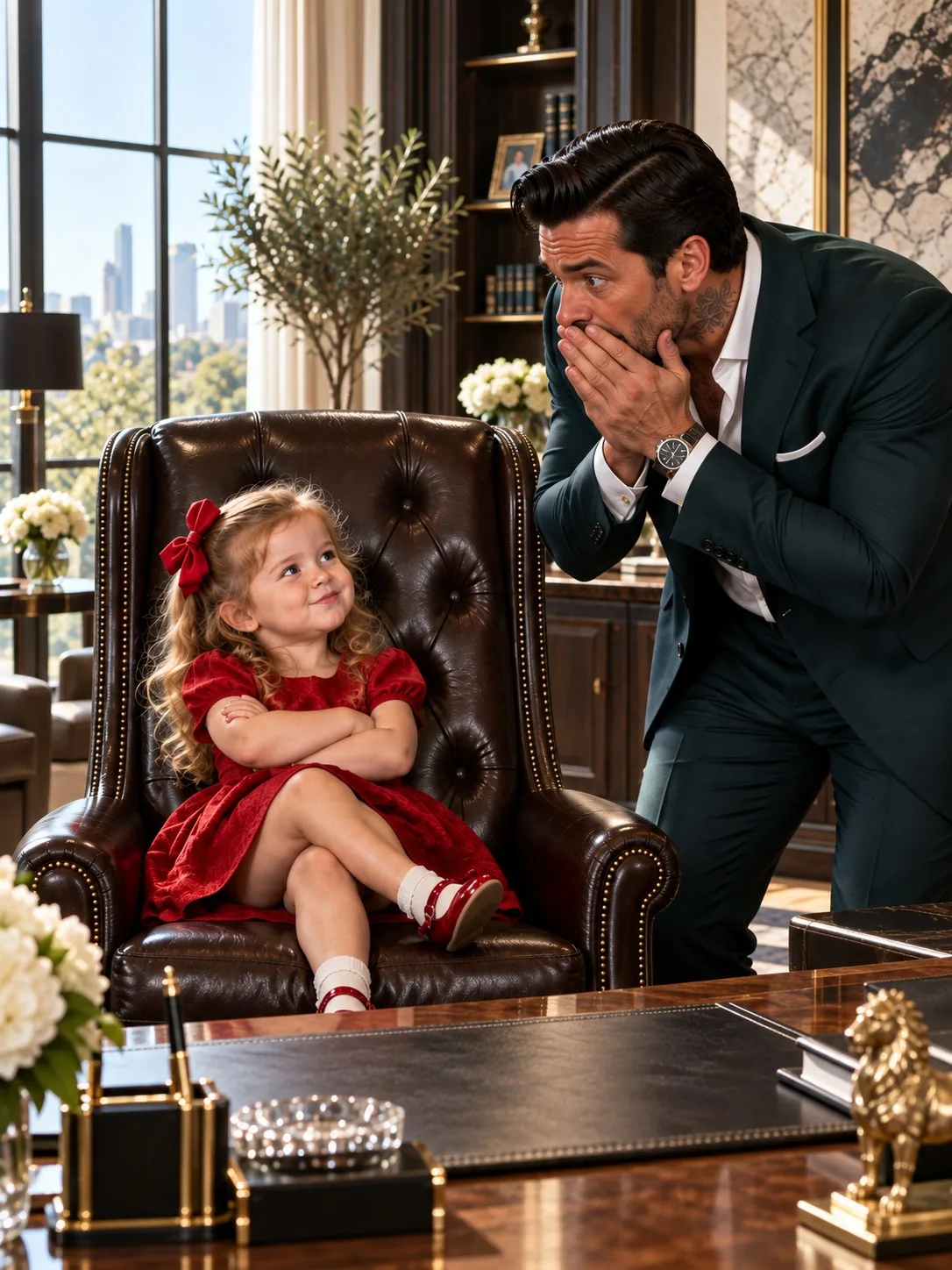 The Little Girl Who Took the Mafia Boss’s Chair