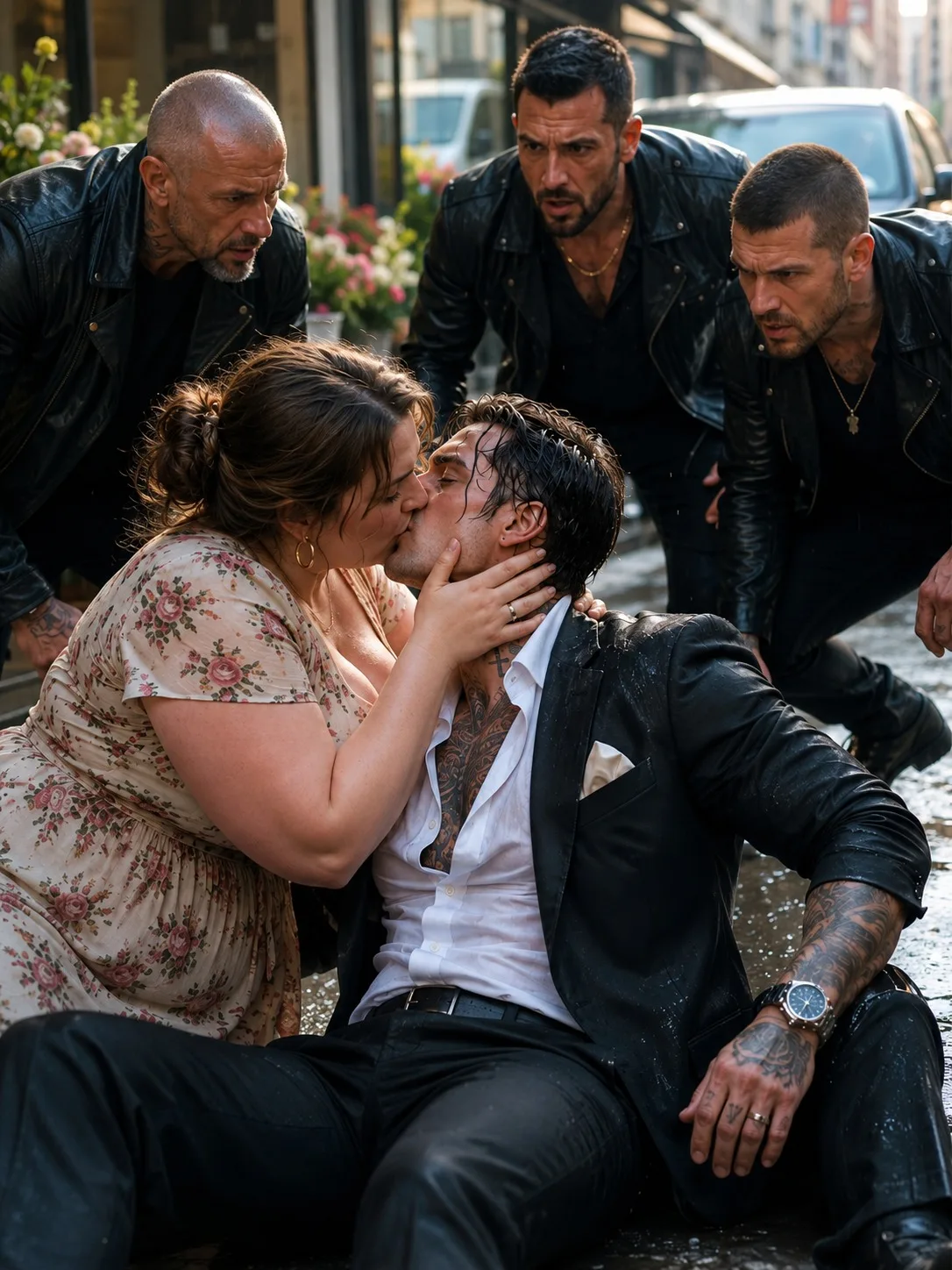 She Kissed a Stranger to Save His Life—Then Three Men Lowered Their Eyes When He Spoke