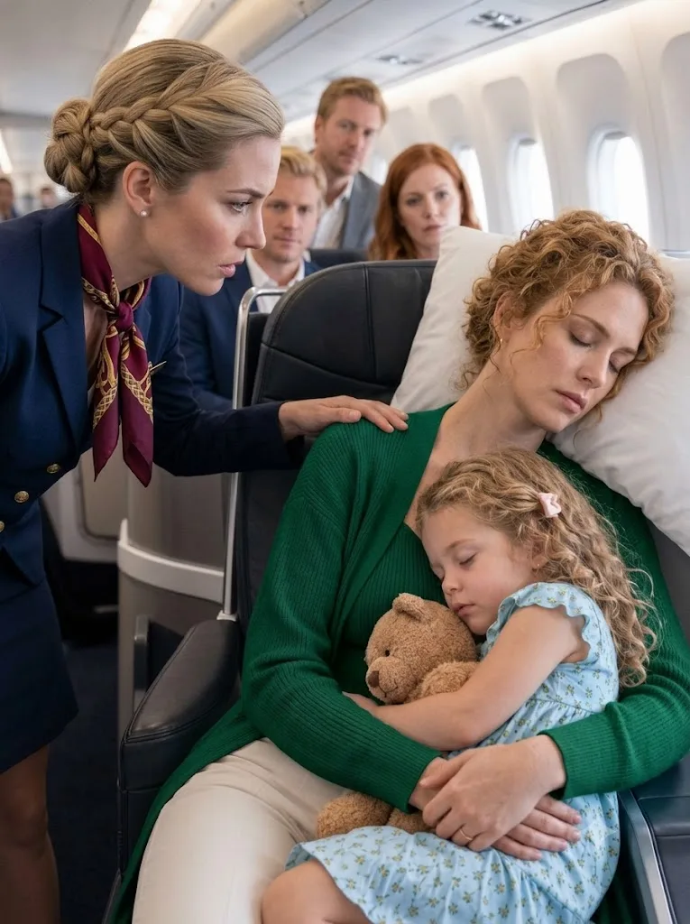 THE SINGLE MOM ASLEEP IN SEAT 8A—THEN THE CAPTAIN ASKED IF A FIGHTER PILOT WAS ON BOARD