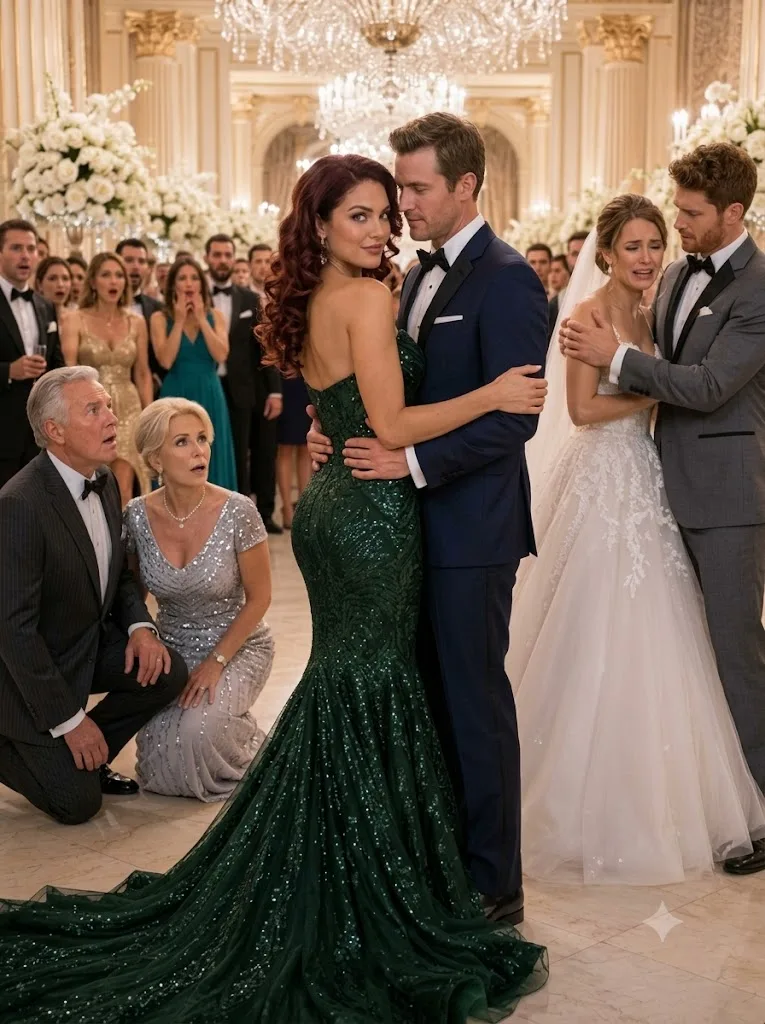 MY FATHER POURED RED WINE ON ME AT MY SISTER’S $5 MILLION WEDDING—THEN MY SECRET HUSBAND WALKED IN