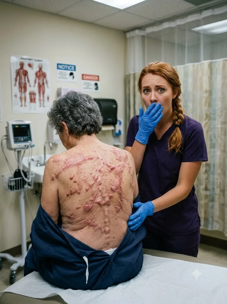 MY 76-YEAR-OLD PATIENT REFUSED TO LET ANYONE TOUCH HER BACK—THEN I SAW WHAT HER SON HAD SPENT YEARS TRYING TO HIDE