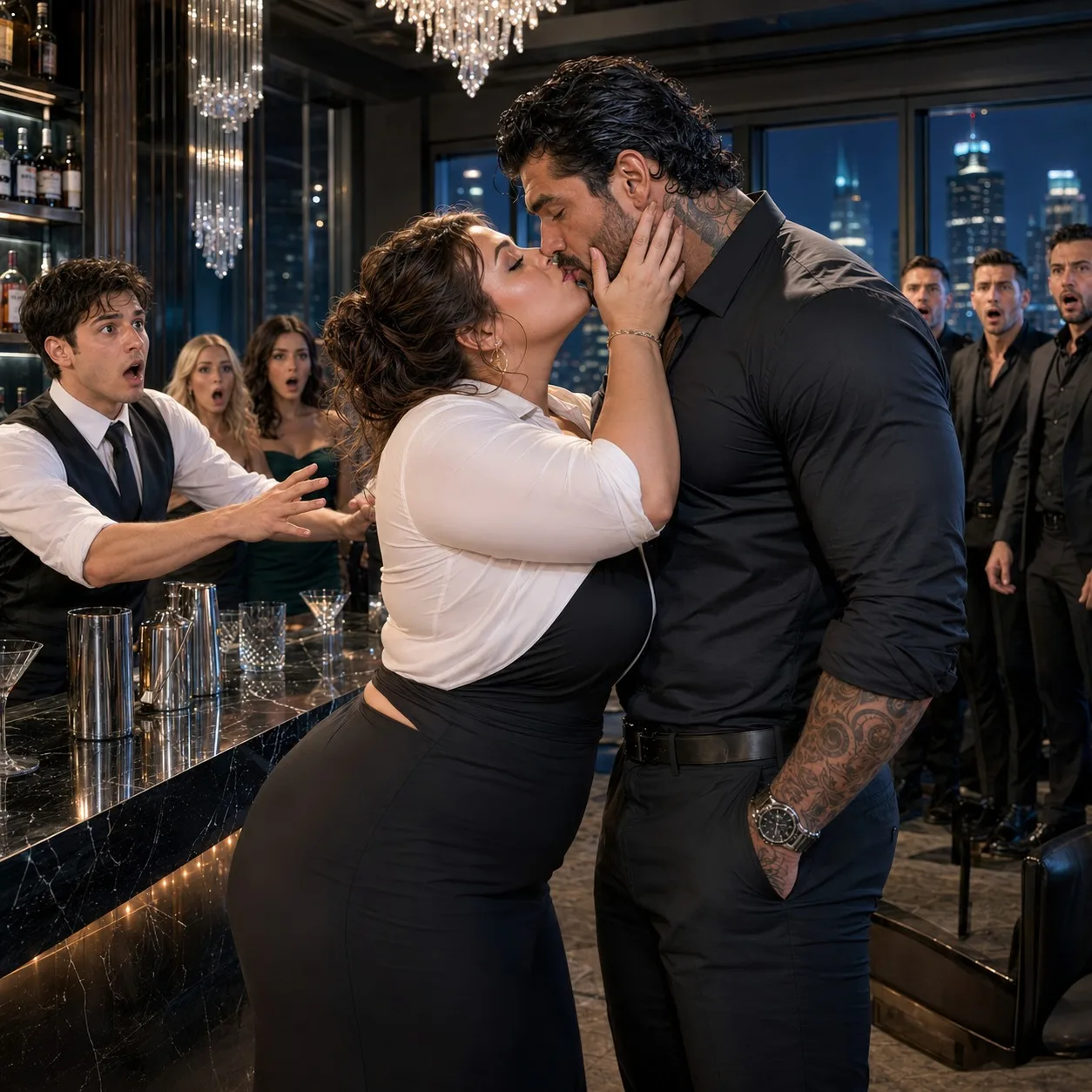 The Waitress Who Kissed the Wrong Stranger