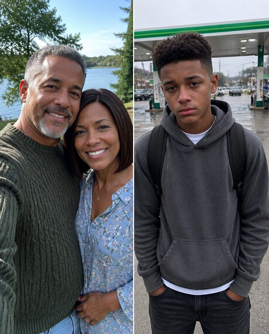 I LET A HOMELESS TEEN BO.RROW MY PHONE AT A GAS STATION — BUT BEFORE HANDING IT BACK, HE LEANED TOWARD ME AND WHISPERED SOMETHING THAT CHANGED EVERYTHING I BELIEVED ABOUT MY LIFE.