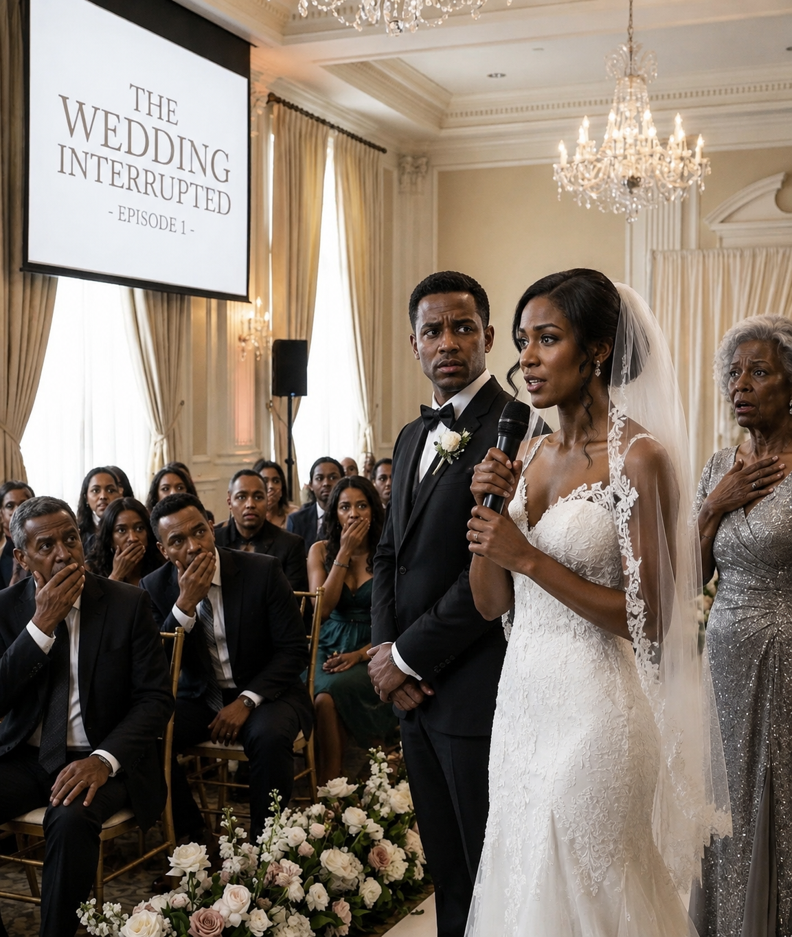 ONE HOUR BEFORE THE WEDDING, I HEARD MY FIANCÉ MURMUR TO HIS MOTHER, "I DON'T GIVE A DA.MN ABOUT HER. I ONLY WANT HER MO.NEY." I DRIED MY TEARS, WALKED TO THE ALTAR, AND WHEN THE MOMENT CAME TO SAY "I DO," I SAID SOMETHING THAT MADE MY FUTURE MOTHER-IN-LAW GRAB HER CHEST IN SH.OCK.