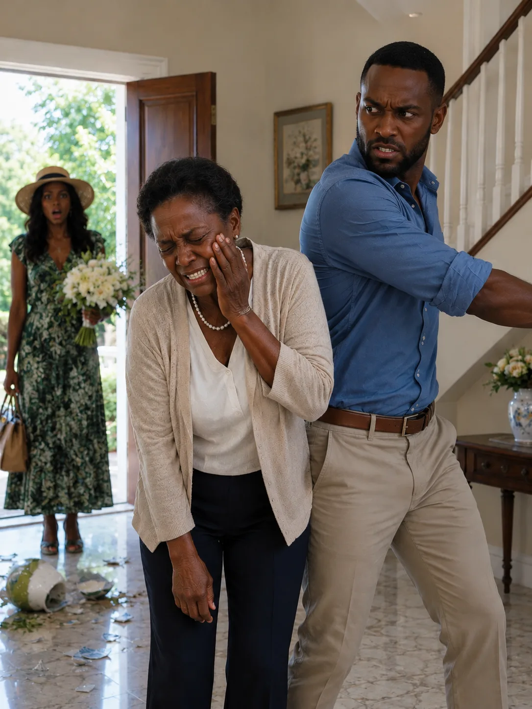MY HUSBAND SLA.PPED MY MOTHER TWICE IN FRONT OF ME AND DEMANDED, "EITHER SHE LEAVES TONIGHT OR OUR MARRIAGE IS OVER." I COUNTED TO 5, LEFT MY KEYS ON THE TABLE, AND WALKED OUT WITH HER.