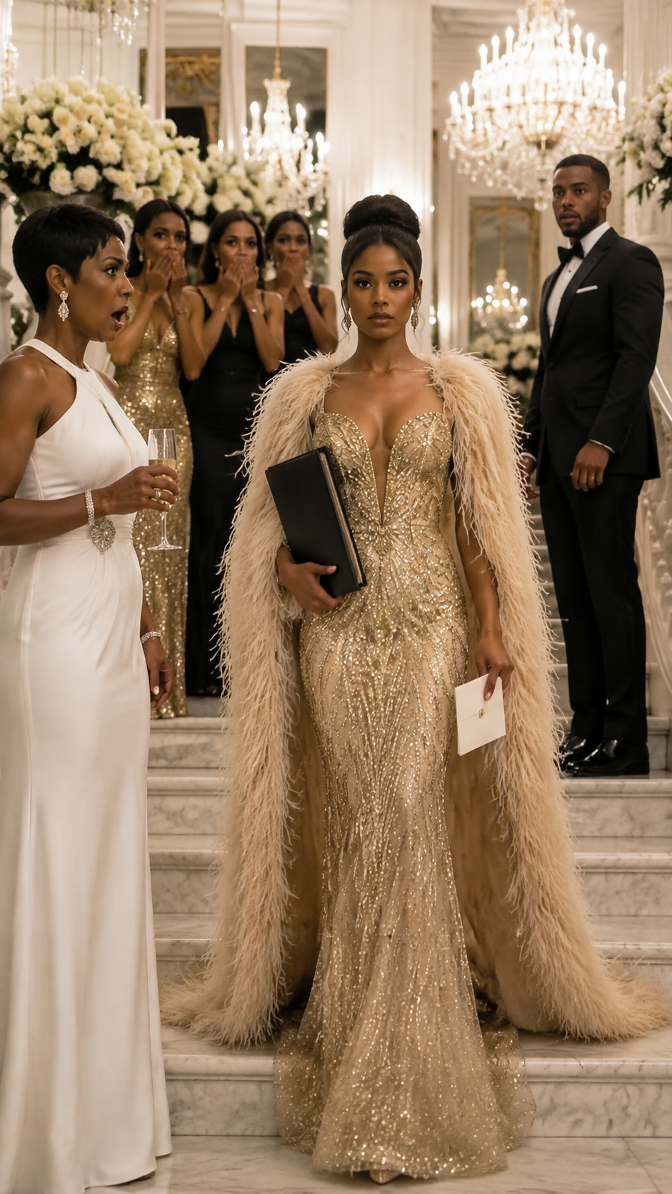 SHE WANTED TO HUMILIATE HER HOUSEKEEPER IN FRONT OF THREE HUNDRED GUESTS. "DON'T FORGET TO COME IN FORMAL ATTIRE," SHE SAID, CERTAIN THE GIRL WOULD SHOW UP EMBARRASSED, WEARING SOMETHING BORROWED AND CHEAP. INSTEAD, SHE ARRIVED IN A GOWN NO MON.EY COULD BU.Y, CARRYING AN INVITATION NOBODY HAD SEEN COMING — AND A FAMILY SECRET THE ENTIRE ROOM WAS ABOUT TO LEARN.